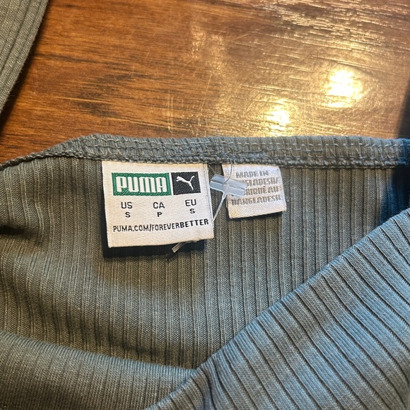 Puma Classics ribbed unitard in green size small - Picture 7 of 7